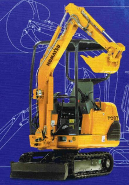 komatsu pc07 mini excavator length|komatsu pc07 2 specifications.